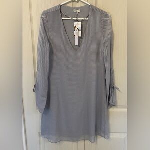 NWT Gentle Fawn Tatiana Chiffon Dress (Sleet} Size M